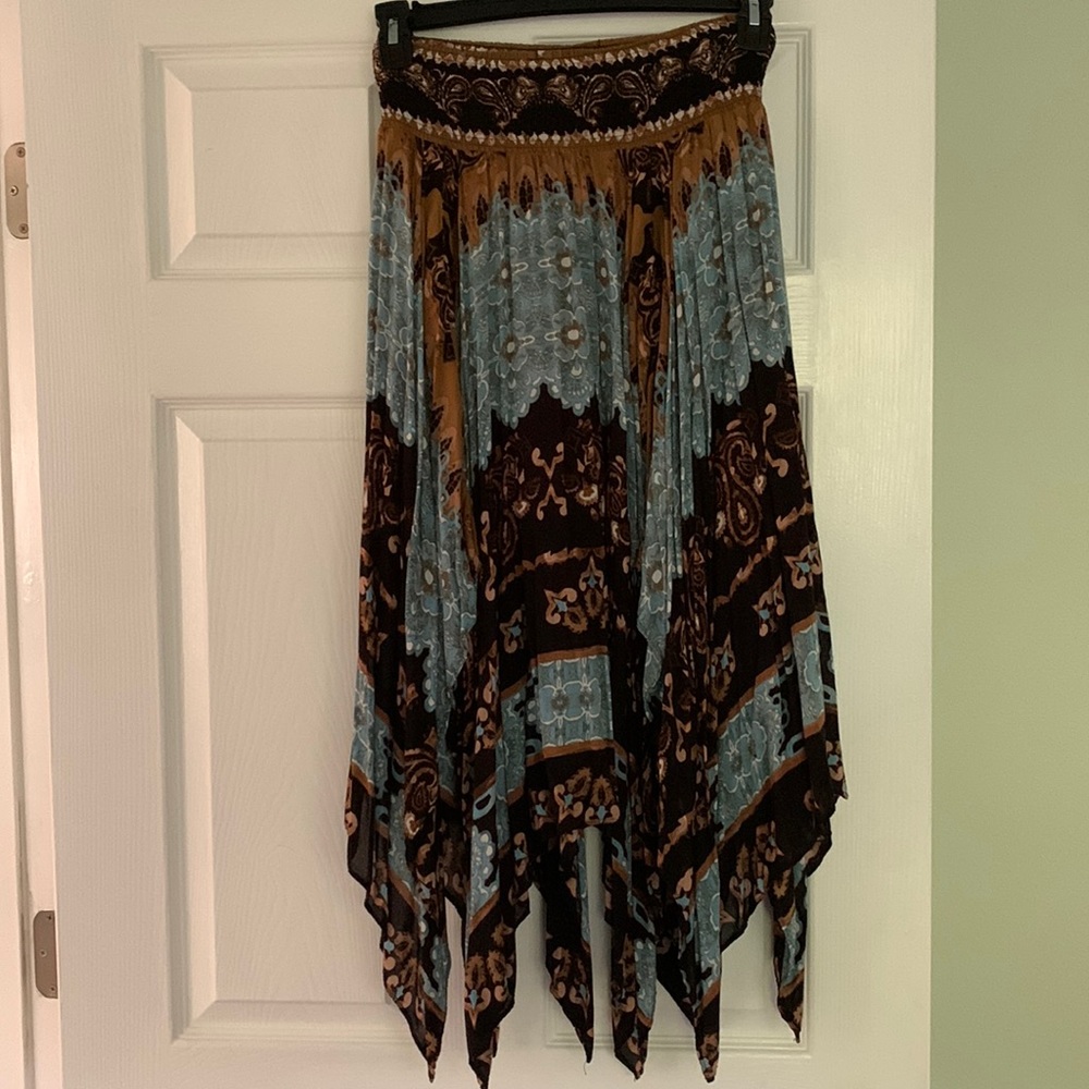 Free People flowy boho-style skirt